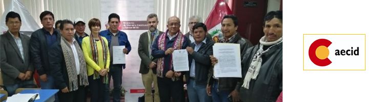 8 millones de euros para proyectos de agua potable y saneamiento en la sierra peruana