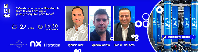 Conoce las "Membranas de nanofiltración de fibra hueca: Para agua pura y asequible para todos" en la Webinar de NX FILTRATION