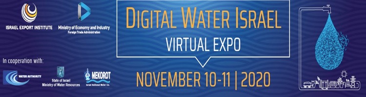 Visita el "Digital Water Israel - Virtual EXPO", el 10 y 11 de noviembre del 2020