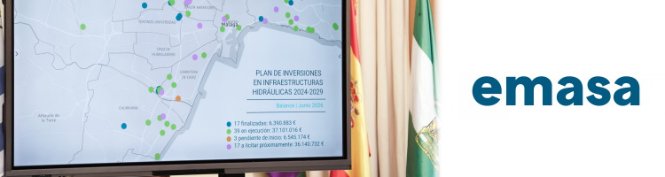 Emasa ha ejecutado o tiene en marcha 59 actuaciones por un importe total de 50 M&euro; a trav&eacute;s del plan de inversiones 2024-2029