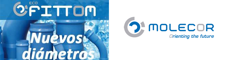 Los accesorios de PVC-O ecoFITTOM® de Molecor cuentan con nuevos diámetros y referencias