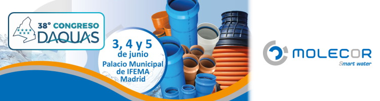 Molecor participar&aacute; en el 38&ordm; Congreso DAQUAS con innovadoras soluciones en el Sal&oacute;n Tecnol&oacute;gico del agua