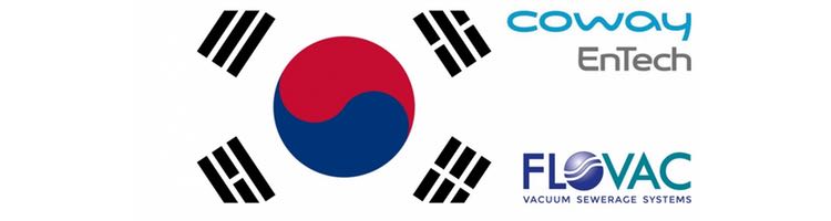 FLOVAC expande su tecnología de saneamiento por vacío al mercado coreano