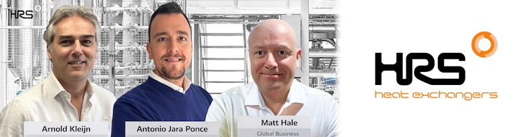 HRS Heat Exchangers refuerza sus planes de crecimiento con cambios clave en el personal