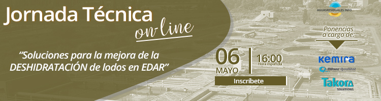 Acompáñanos en la Jornada Técnica On-line sobre "Soluciones para la mejora de la DESHIDRATACIÓN de lodos en EDAR"