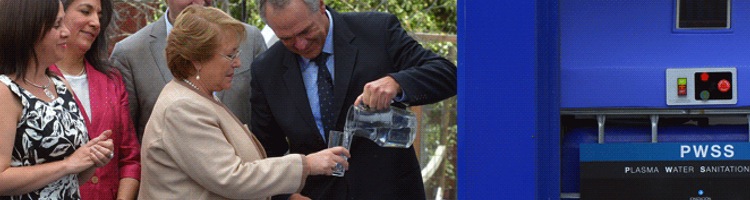 Chile implementará un nuevo sistema de plasma para purificar el agua