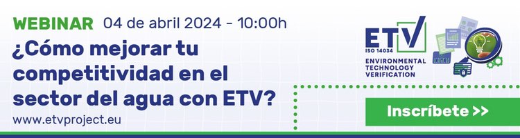 ¿Quieres saber cómo mejorar tu competitividad en el sector del agua con ETV? el jueves 04 de abril te lo contamos...