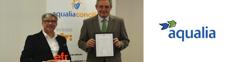Aqualia, primer operador nacional de agua en certificar la Conciliación con el sello efr