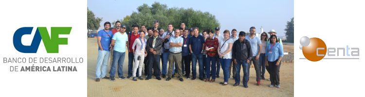 Los alumnos latinoamericanos del curso de la CAF visitan las instalaciones del CENTA