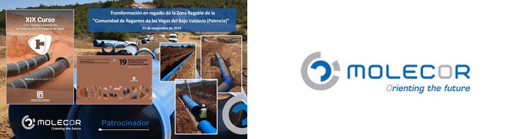 Molecor, patrocinador en el XIX Curso sobre diseño e instalación de tuberías para el transporte de agua