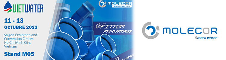 Molecor South East Asia acudirá a Viet Water 2023 para mostrar sus soluciones en PVC-O