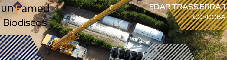 Instalados varios biodiscos de Unfamed en la EDAR Trassierra 1 de Córdoba