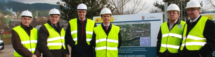 Visitan las obras de ampliación de la EDAR de O Barco de Valdeorras en Ourense en las que se invertirán más de 1,4 millones de euros