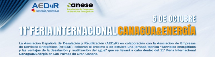“Servicios energéticos y las ventajas de la desalación y reutilización del agua” en Canagua 2017