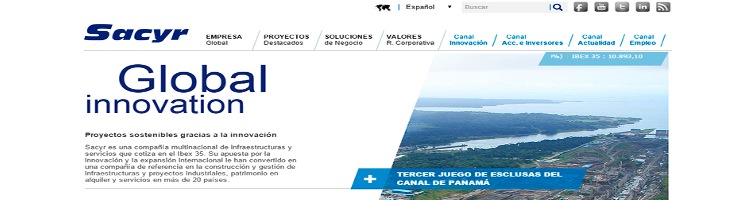SACYR lanza su nueva web corporativa potenciando la marca en los mercados nacionales e internacionales