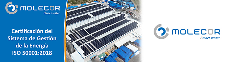 Molecor certifica su sistema de gestión energética con la norma ISO 50001
