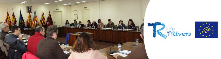 Los participantes del proyecto Life+ TRivers se reúnen en la sede de la CH del Júcar