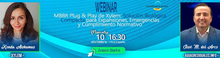 Inscríbete en el Webinar Técnico "MBBR Plug & Play de Xylem: Solución Biológica Compacta para Expansiones, Emergencias y Cumplimiento Normativo"