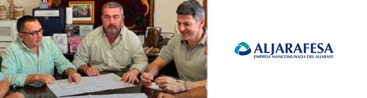 Aljarafesa y el Ayuntamiento de Aznalcóllar llevarán a cabo obras de mejora en el abastecimiento y saneamiento