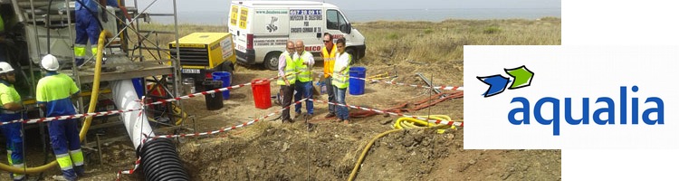 Aqualia utiliza una técnica novedosa para reparar el colector de la EDAR de Barbate en Cádiz