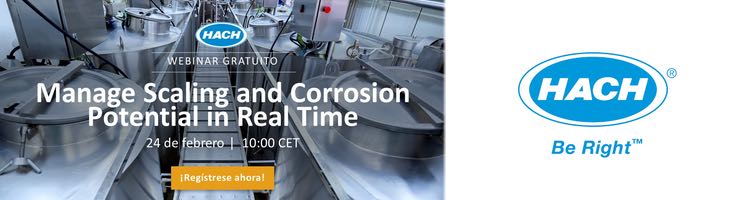 HACH organiza una Webinar sobre la "Gestión del potencial de incrustaciones y corrosión en tiempo real"