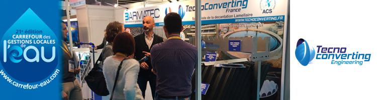 TecnoConverting France estará presente en el "Carrefour des Gestions Locales de l’Eau" de Rennes
