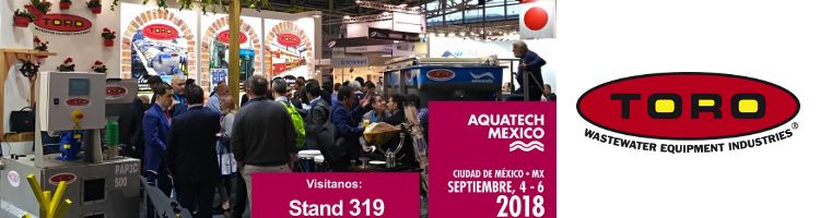 Toro Equipment presentará sus últimas soluciones del 04 al 06 de septiembre en Aquatech México