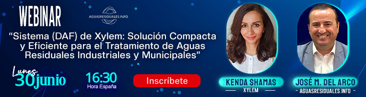 No te pierdas la Webinar "Sistema (DAF) de Xylem: Solución Compacta y Eficiente para el Tratamiento de Aguas Residuales Industriales y Municipales"