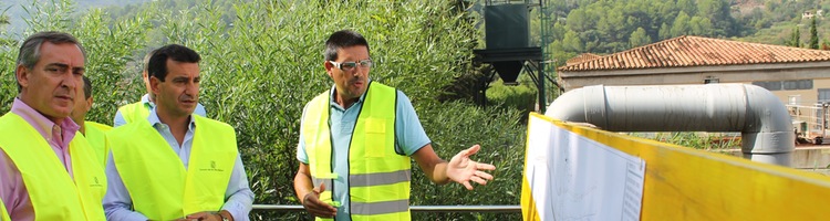 El Consejero de Medioambiente del Gobierno Balear, visita las obras del colector general de aguas residuales de Sóller en Mallorca