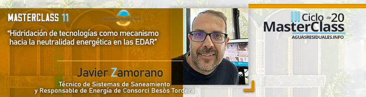 ¡Inscríbete ya! en la MasterClass 11 "Hidridación de tecnologías como mecanismo hacia la neutralidad energética en las EDAR"