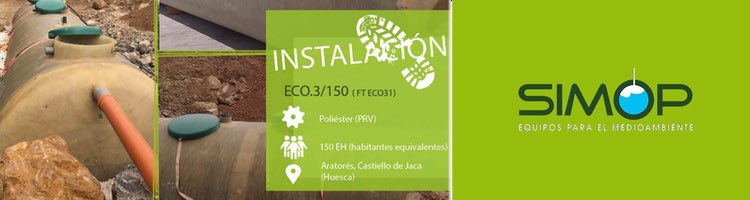 La pedanía de Aratorés en Huesca, depurará sus aguas residuales con un equipo SIMOP ECO
