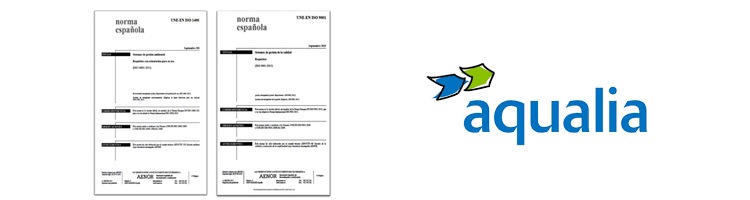 Aqualia adapta su Sistema de Gestión a las novedades de las Normas ISO 9001 y 14001