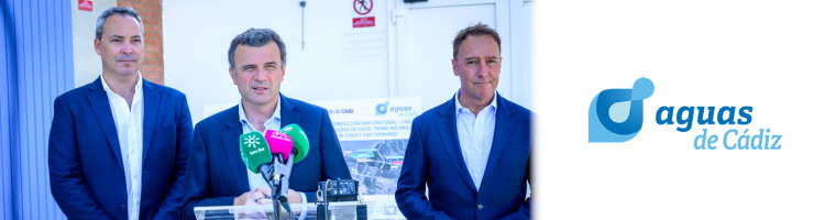 Aguas de C&aacute;diz y el CAZG presentan las obras de mejora de la conducci&oacute;n de agua potable para la ciudad de C&aacute;diz