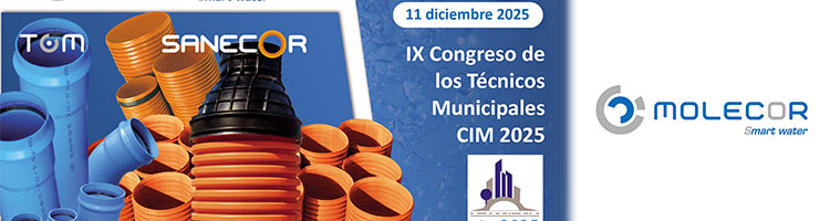Molecor, empresa colaboradora del IX Congreso de los Técnicos Municipales CIM 2025 en Barcelona