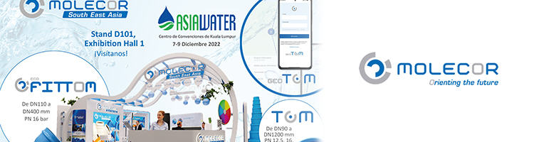 Molecor estará presente en el Asia Water, el evento bienal internacional más importante del sudeste asiático