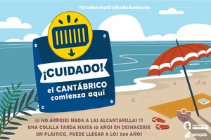"El mar empieza aquí", la campaña de AEOPAS para evitar residuos en los sumideros de la recogida de aguas pluviales