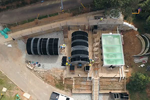 Unfamed participa en la remodelación de la PTAR Santa Elena, en Colombia, con la instalación de dos biodiscos