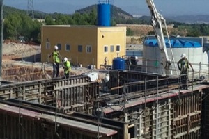 Las obras de la nueva depuradora de aguas residuales de Bullas en Murcia avanzan según lo previsto
