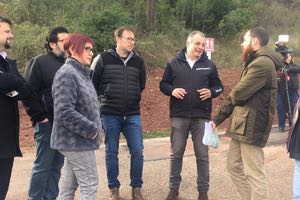 Se inauguran las obras de mejora del suministro de agua en el vecindario del Taió, en Castellví de Rosanes (Barcelona)