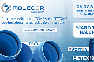 Molecor presentará sus productos en "Wetex and Dubai Solar Show 2023"