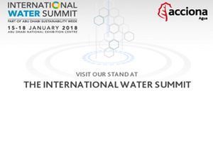 ACCIONA Agua presente en International Water Summit 2018 en Abu Dhabi