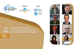 I Debate On-line sobre la "Situación actual de la gestión de los lodos de EDAR en España" el próximo 22 de marzo