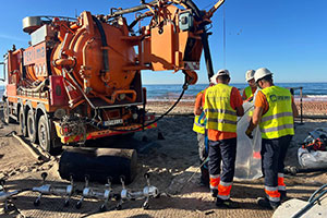 Acosol inicia los trabajos de rehabilitación de la red de saneamiento integral de Marbesa en Marbella
