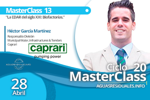 CAPRARI patrocina y presenta sus equipos y soluciones en la MasterClass 13 sobre "La EDAR del Siglo XXI: Biofactorías"