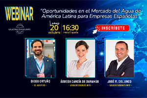 Inscríbete en la Webinar "Oportunidades en el Mercado del Agua de América Latina para Empresas Españolas"