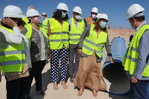 Primera piedra del "gran proyecto" de mejora de abastecimiento de la Sierra Sur de Sevilla con una inversión de 50 M€