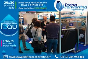 TecnoConverting France estará presente en el "Carrefour des Gestions Locales de l’Eau" de Rennes