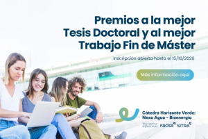 La C&aacute;tedra Horizonte Verde premiar&aacute; la mejor tesis doctoral y TFM sobre agua, bioenerg&iacute;a y bioeconom&iacute;a
