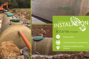 La pedanía de Aratorés en Huesca, depurará sus aguas residuales con un equipo SIMOP ECO