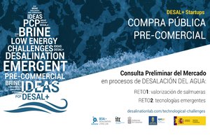 Adquirir tecnología innovadora en desalación del agua, objetivo de la iniciativa pública ‘DESAL+ Startups’